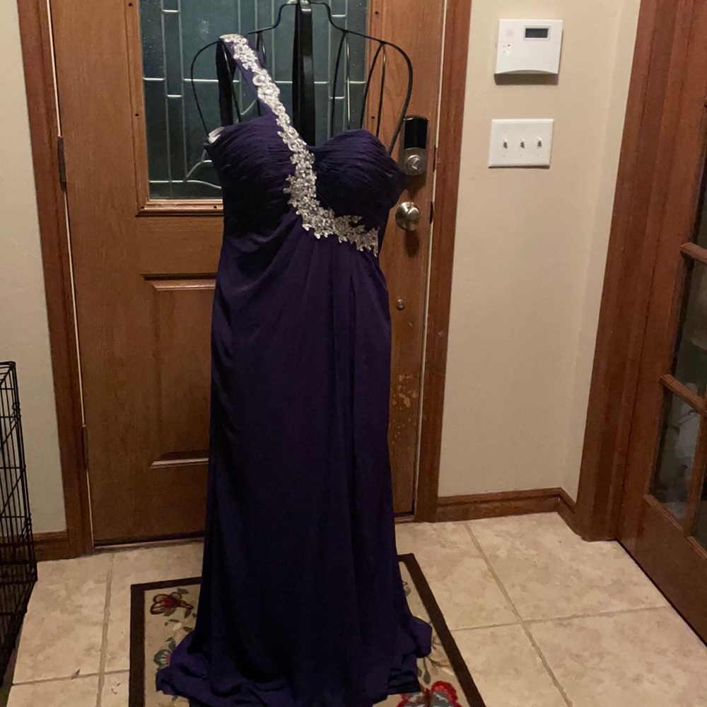 Soft Purple Elevated Asymmetrical Dress